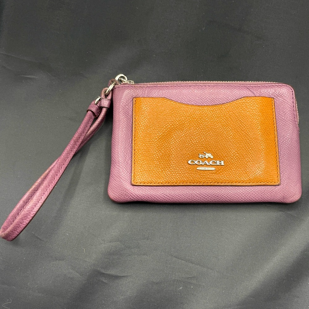 Coach Colorblock Signature Corner Wristlet